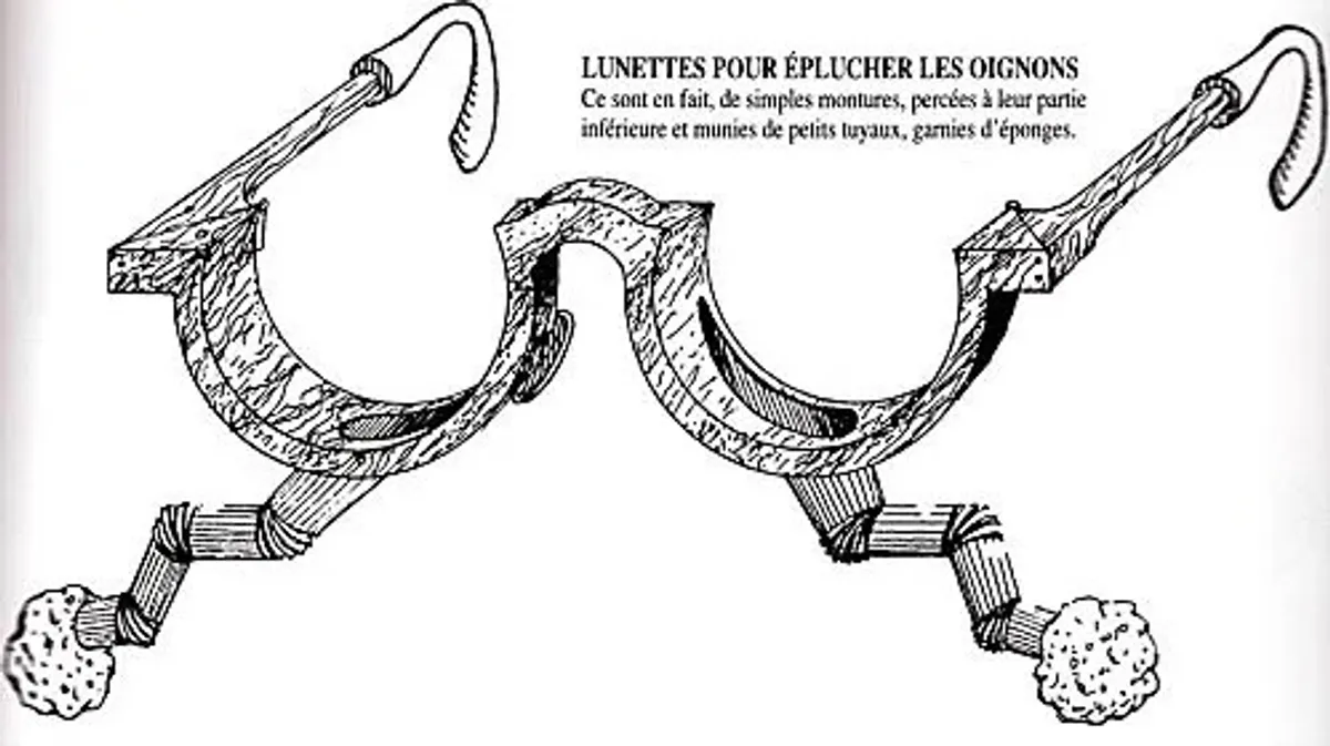 Lunettes pour éplucher des oignons