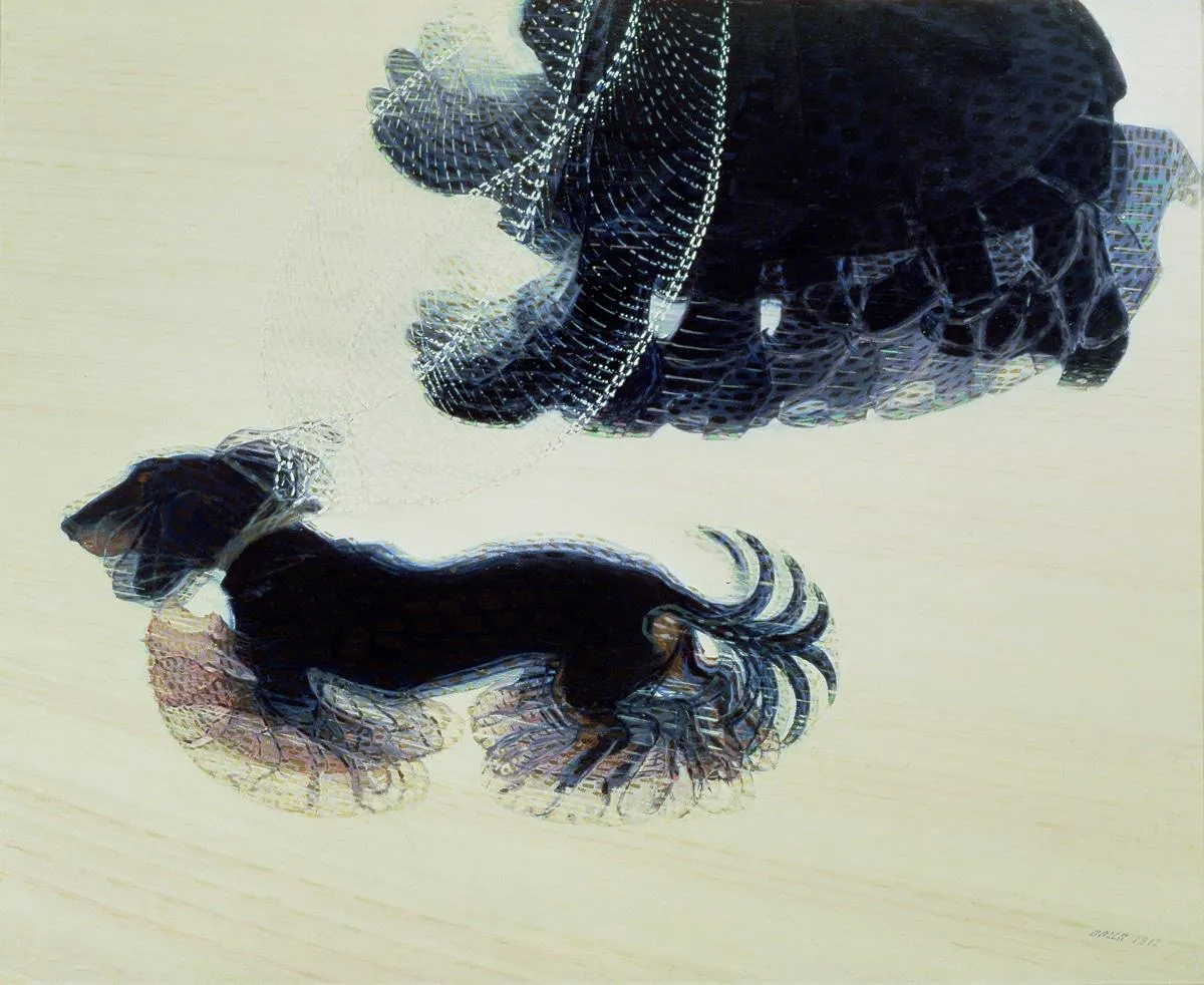 Dynamisme d'un chien en laisse (1912)