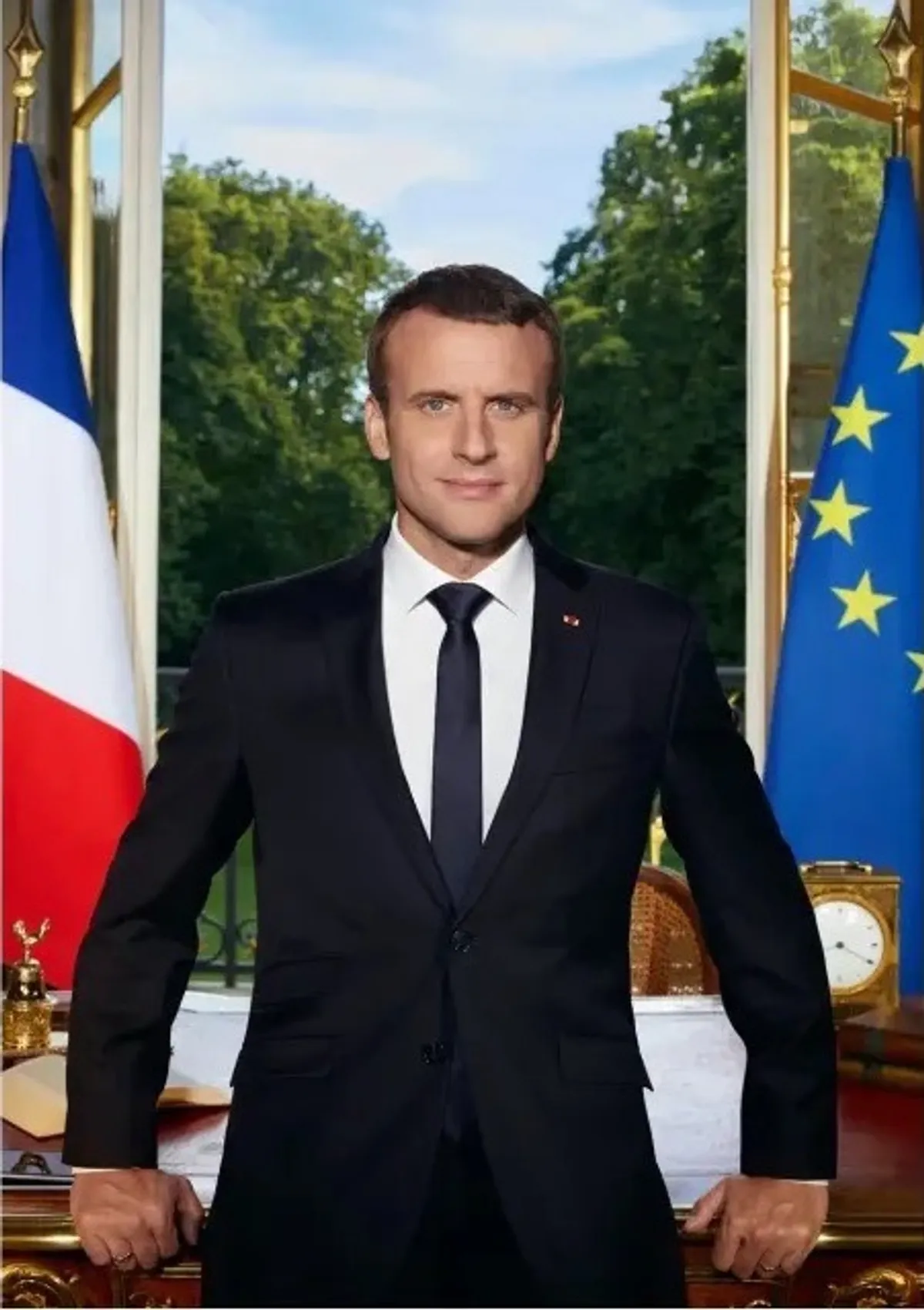 Portrait officiel du Président de la République, Emmanuel Macron