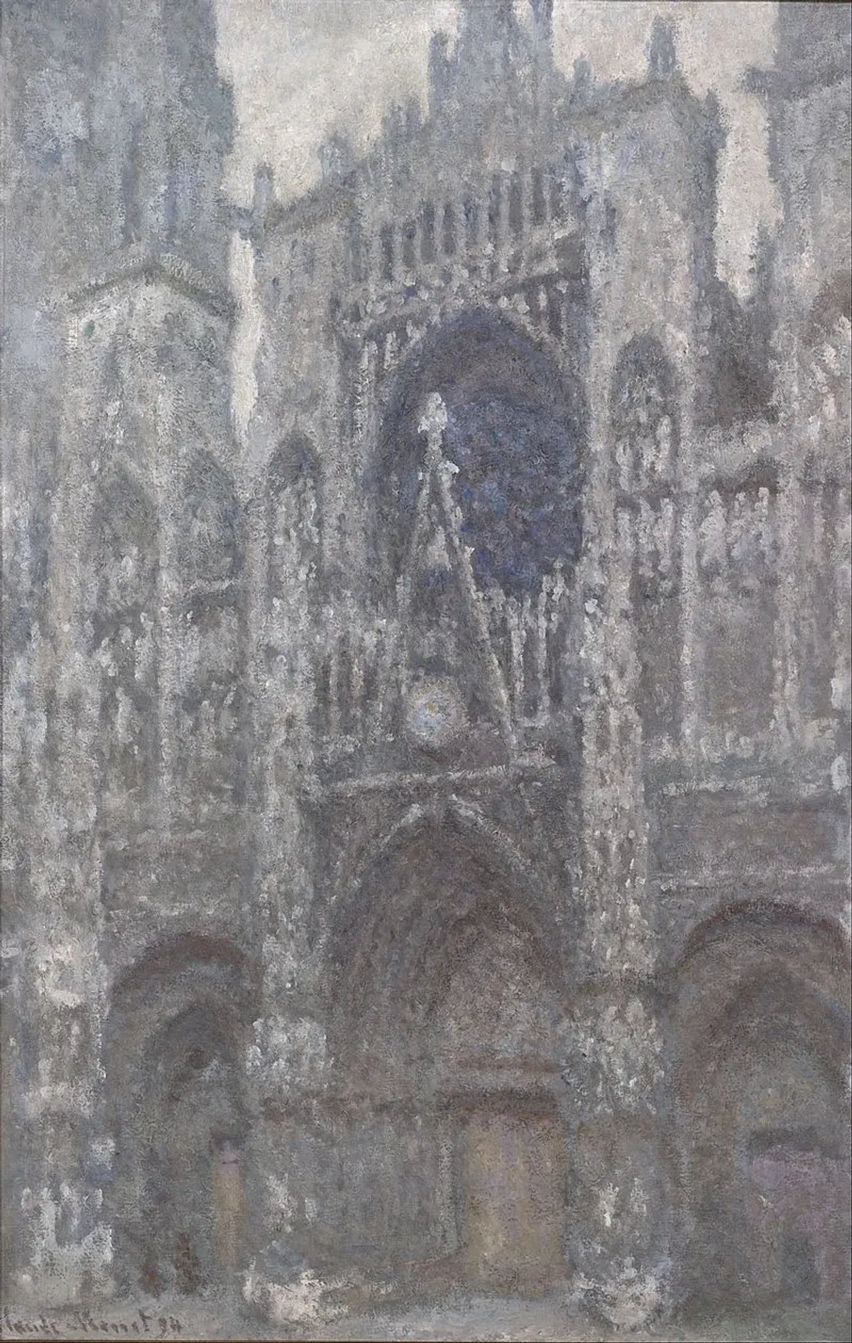 Cathédrale de Rouen par temps gris