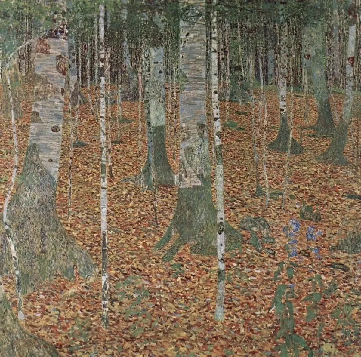 Forêt de bouleaux en automne (Birkenwald I), 1903