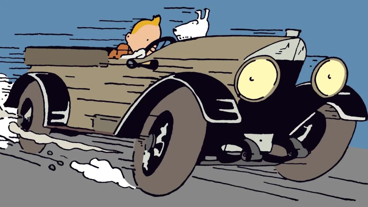 Case extraite de l'album de bandes dessinées Tintin au pays des Soviets, 1929