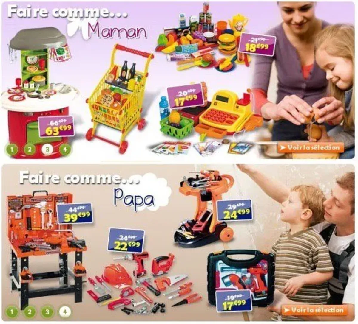 Publicité prise dans un magazine de jouets